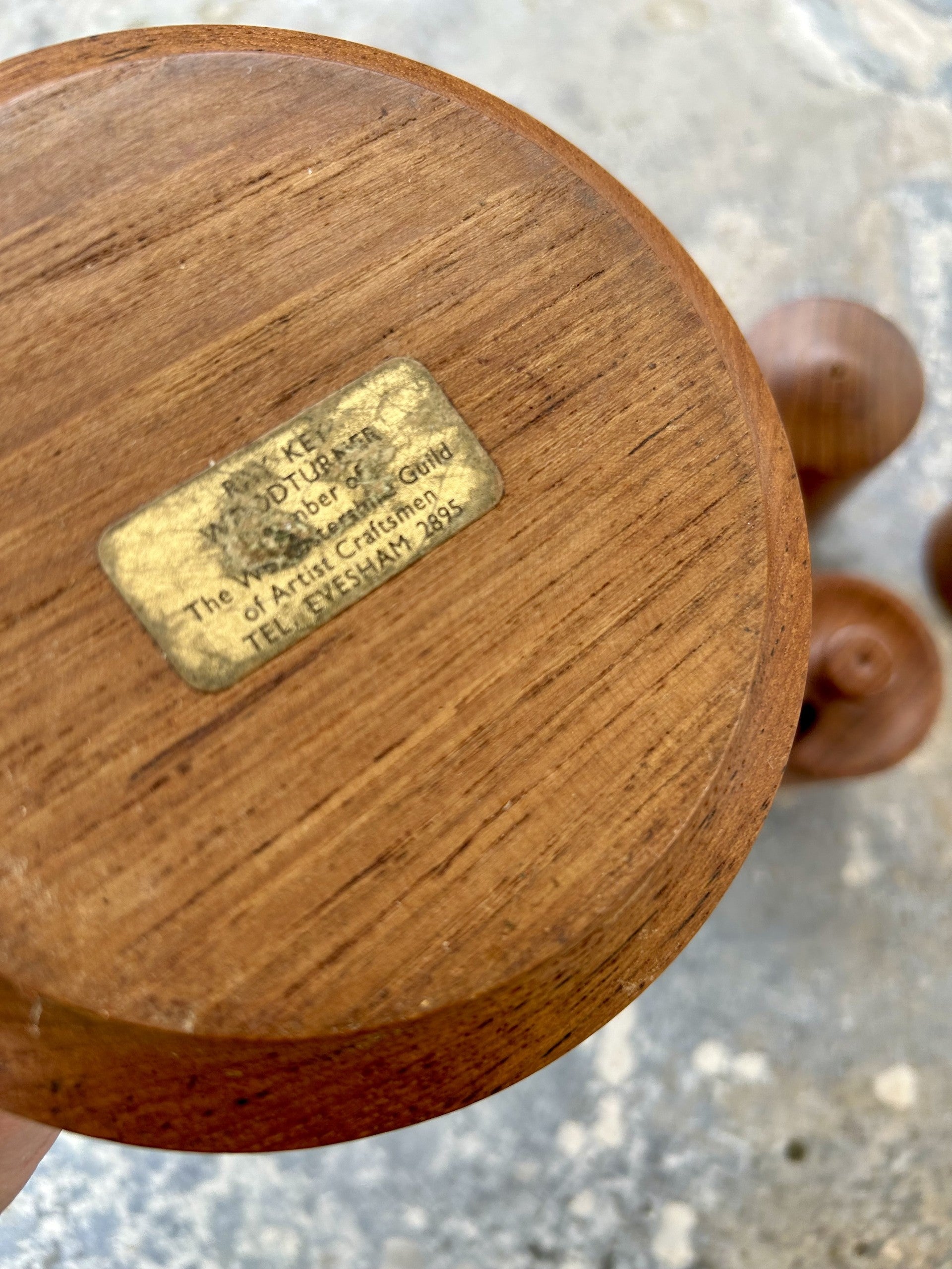 Mid Century Condiment Set by Ray Key Master Woodturner