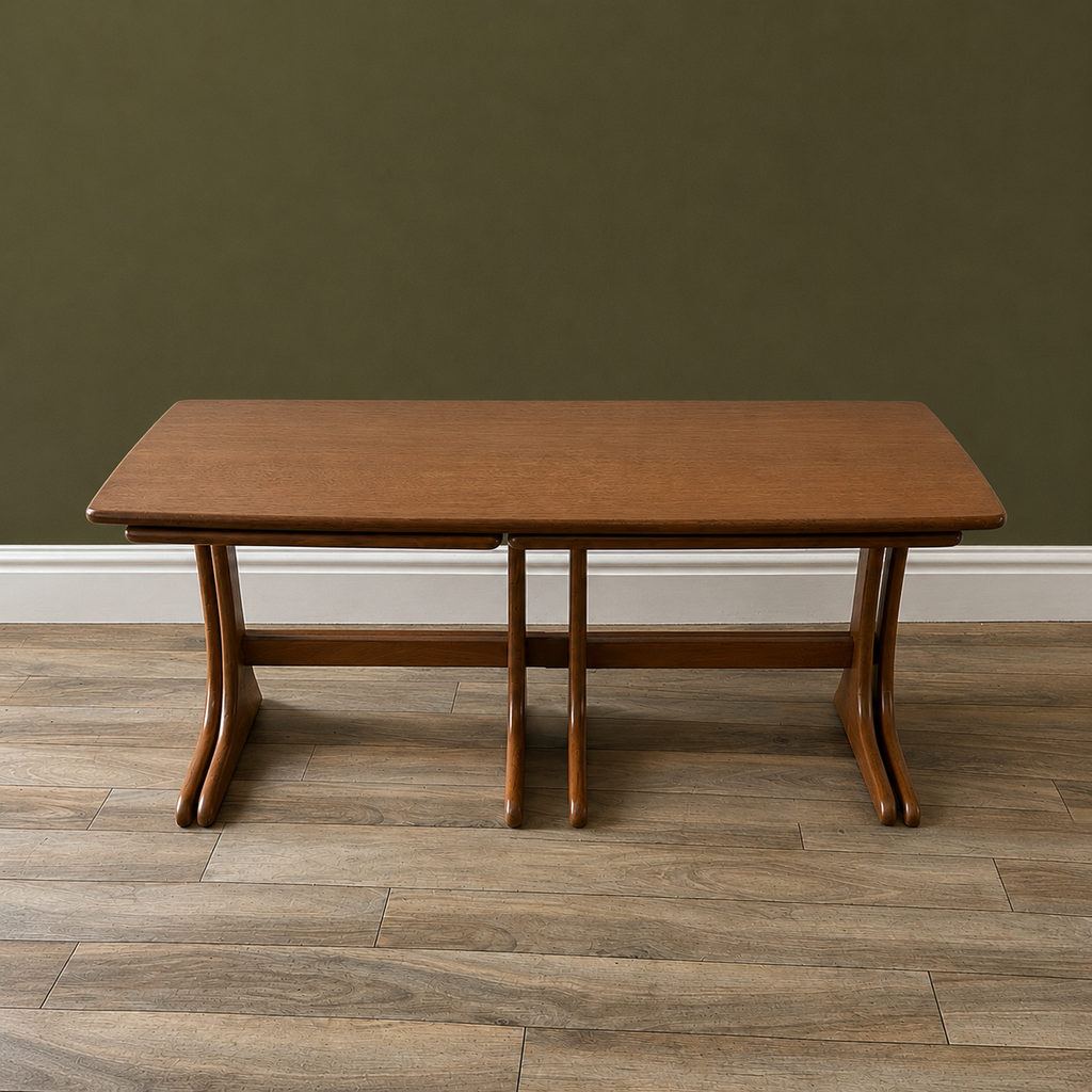 Jentique 1970s Nest of Three Tables inc. Coffee Table