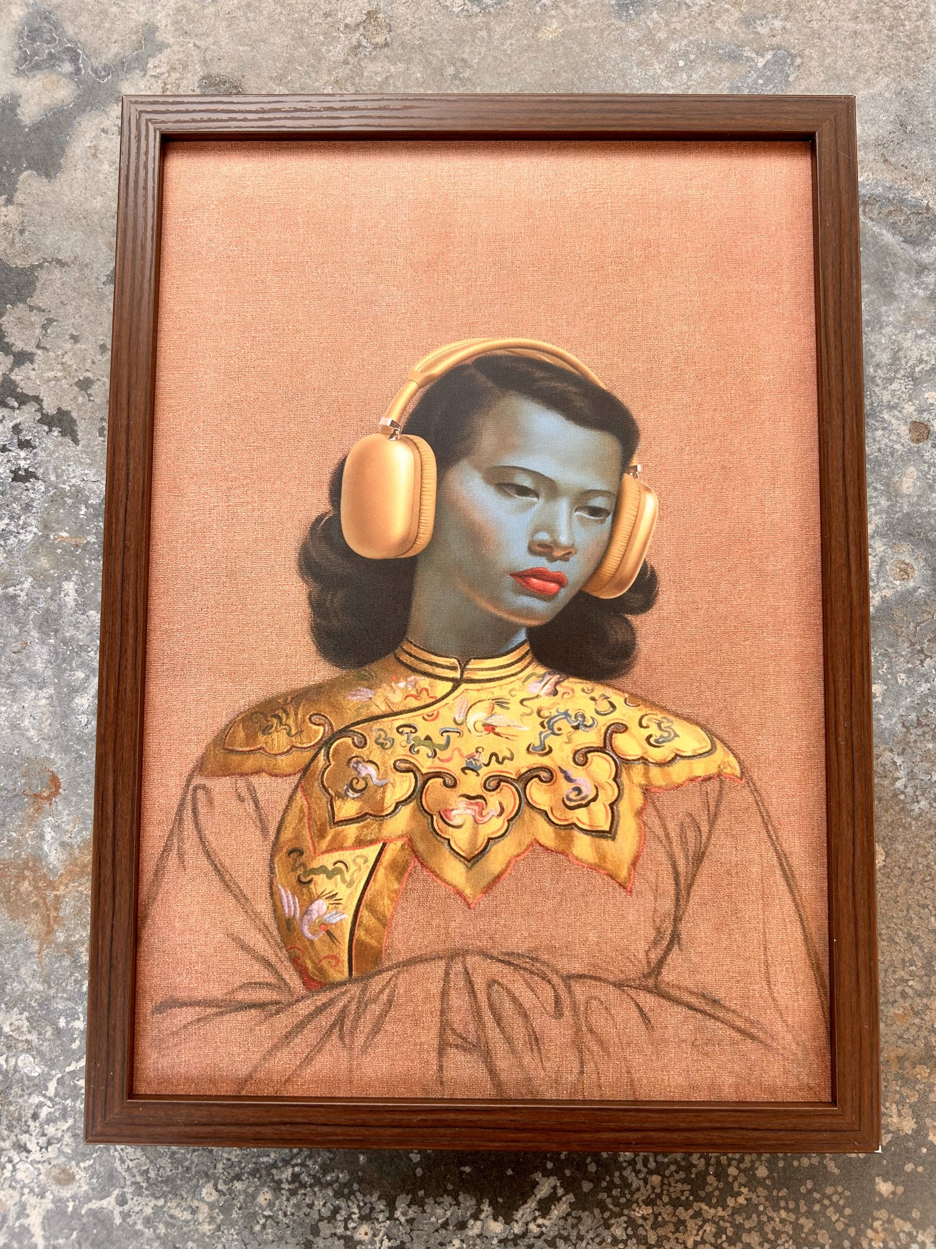 Updated Green Lady in Air Pods Max