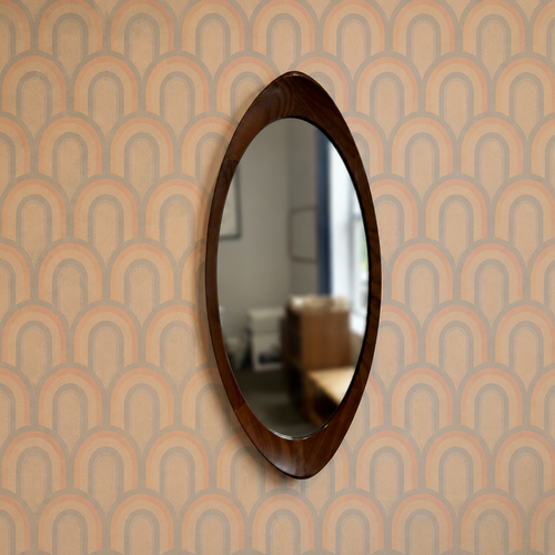 1960's Scandinavian Solid Wood Mirror