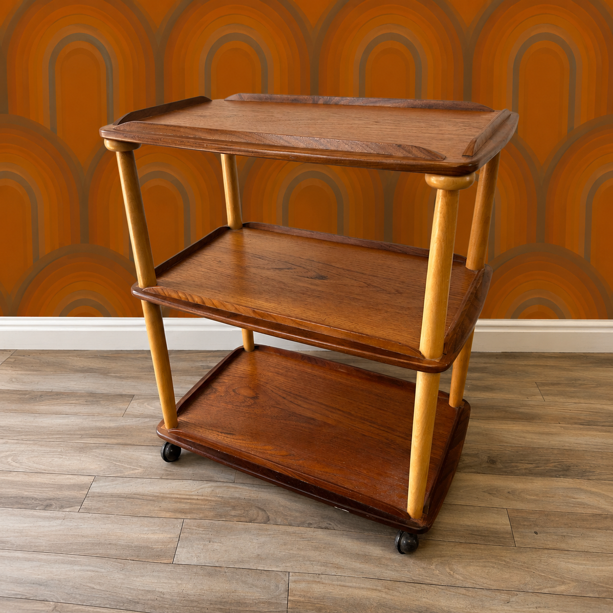 Ercol Elm & Beech Serving Trolley