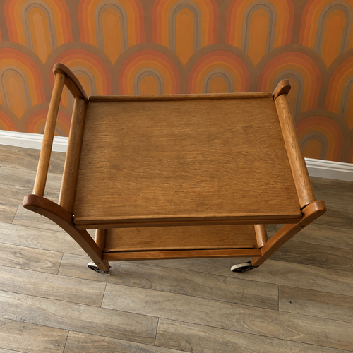 1950's Staples & Co Serving Trolley with Two Removable Trays