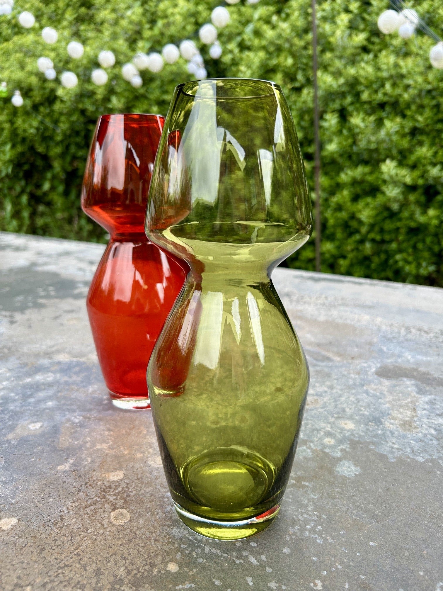 Tamara Aladin for Riihimaen Lasi Oy Hour Glass Vase